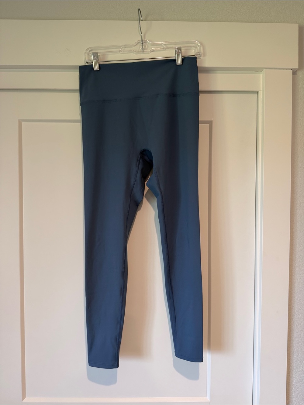 High-Waist Women's Leggings in Slate Blue